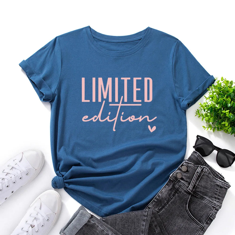T-shirt manches courtes estival et graphique, en coton MAEJORKEN