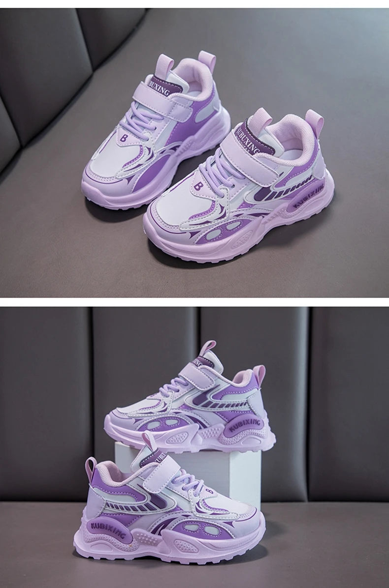 Baskets en cuir pour filles du 26 au 37