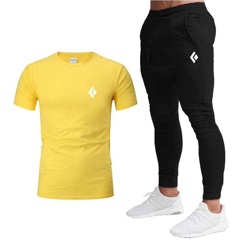 Ensemble de vêtements de sport T-Shirt à manches courtes et pantalon de jogging du S au 2XL