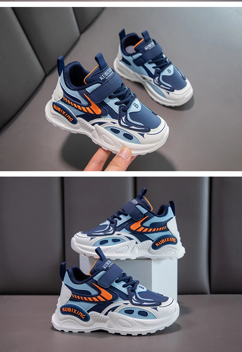 Baskets en cuir pour filles du 26 au 37