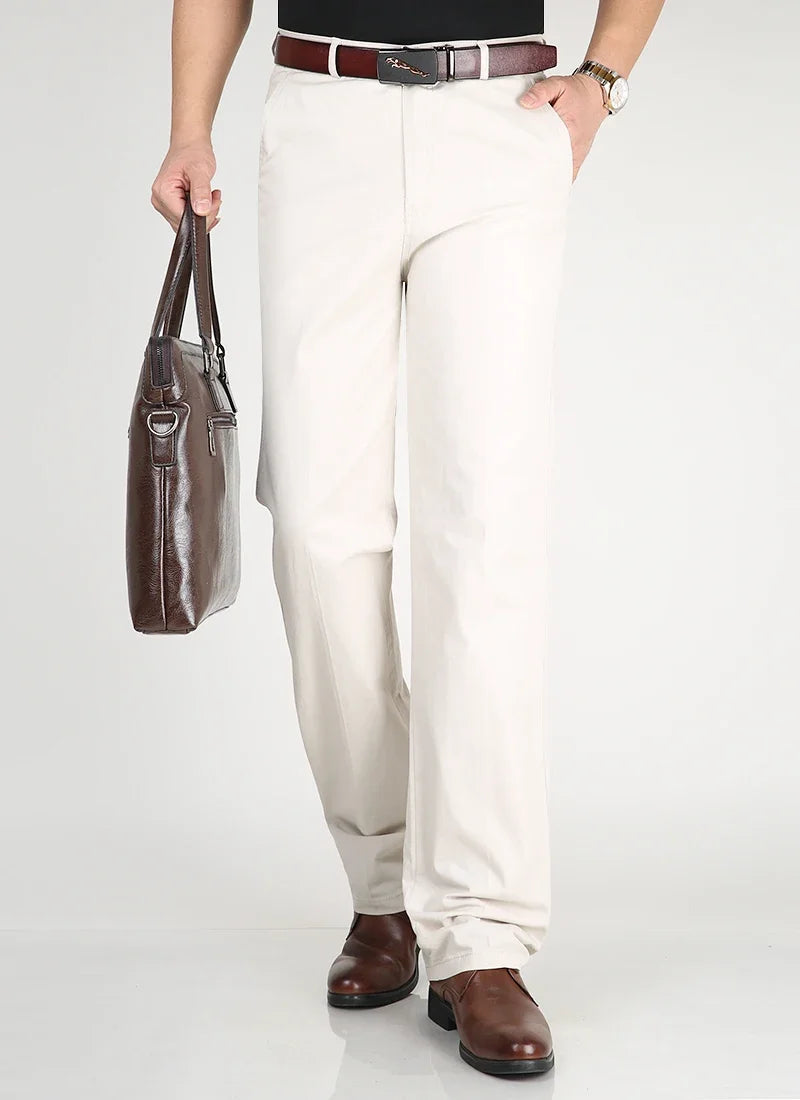 Pantalon Décontracté en Coton Fin MAEJORKEN