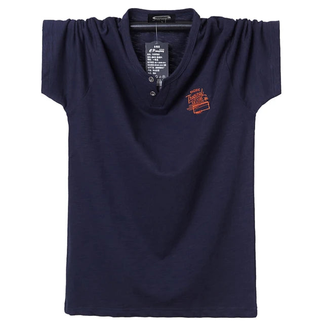 T-shirt à manches courtes, en coton, grandes tailles L-6XL