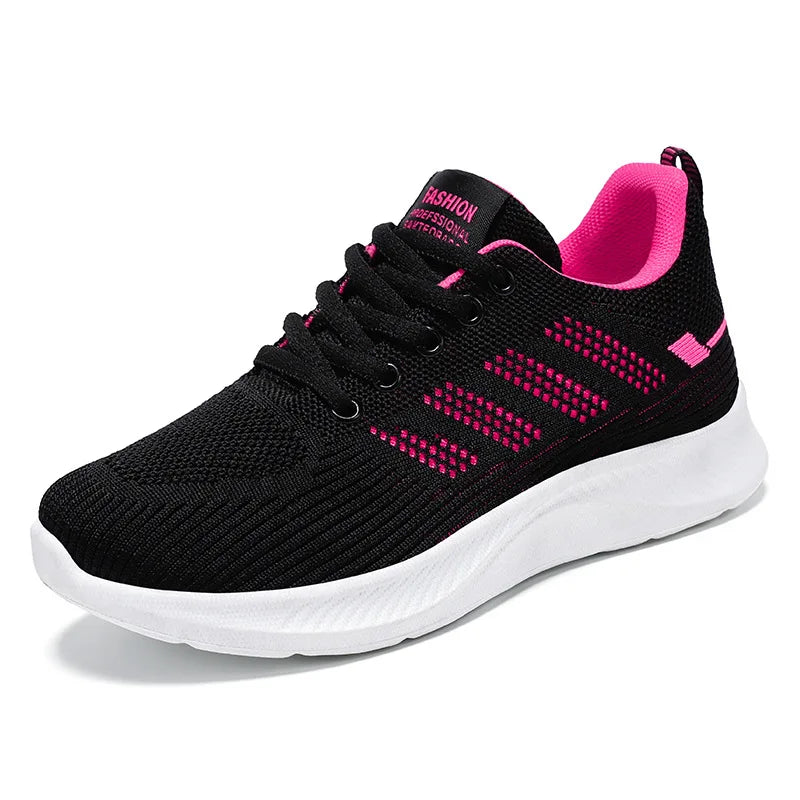 Litfun femmes chaussures de sport décontractées mode femme fond souple baskets respirant maille chaussures de course loisirs chaussures plates légères MAEJORKEN