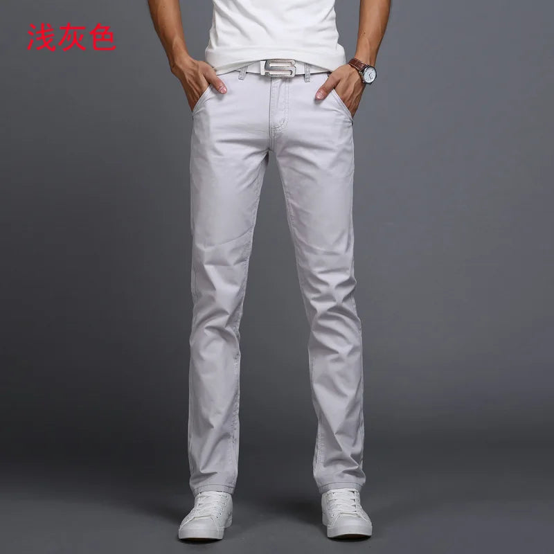 Pantalons droits élastiques classiques