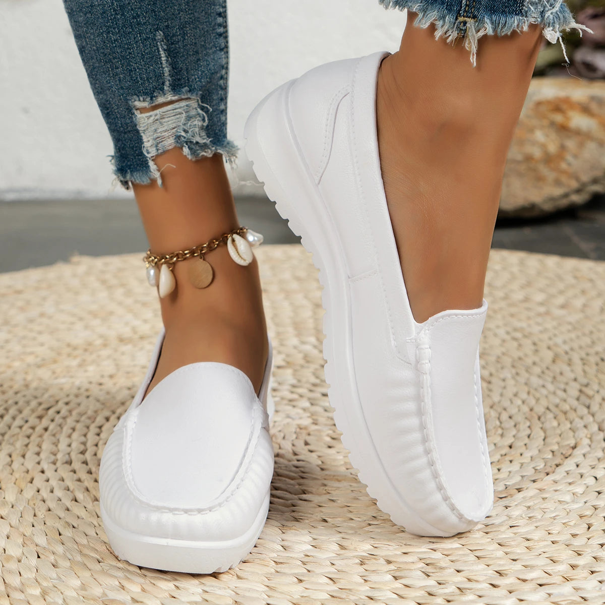 Chaussures confortables, semelle souple, respirantes, antidérapantes, talon plat du 36 au 40