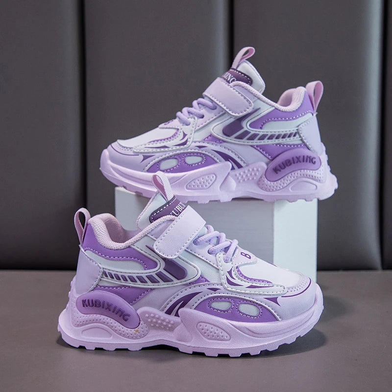 Baskets en cuir pour filles du 26 au 37