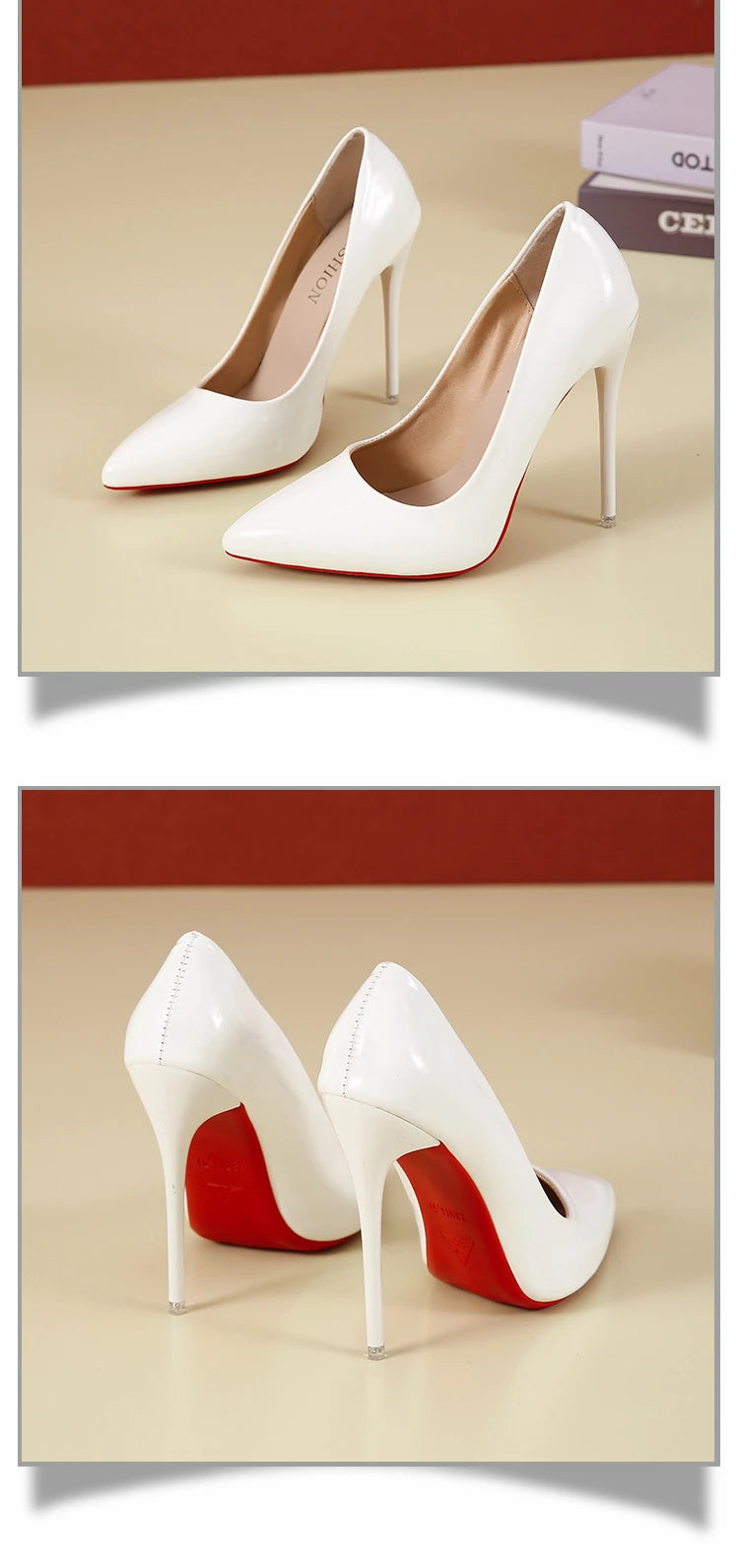 Chaussures à talons hauts cuir verni coloré