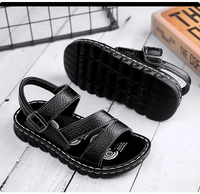 Sandales d'été en cuir PU pour enfants du 26 au 39