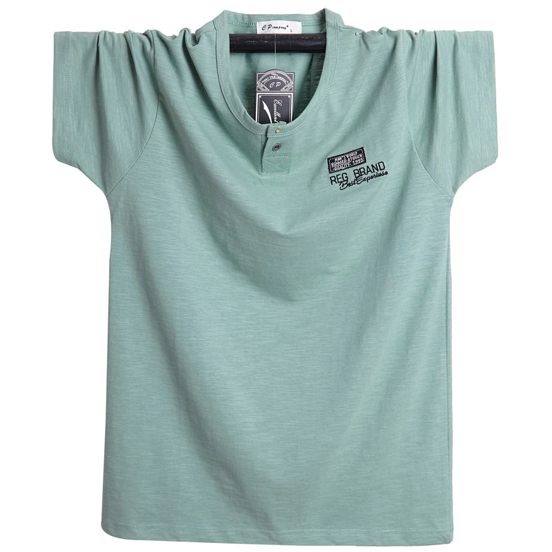 T-shirt à manches courtes, en coton, grandes tailles L-6XL