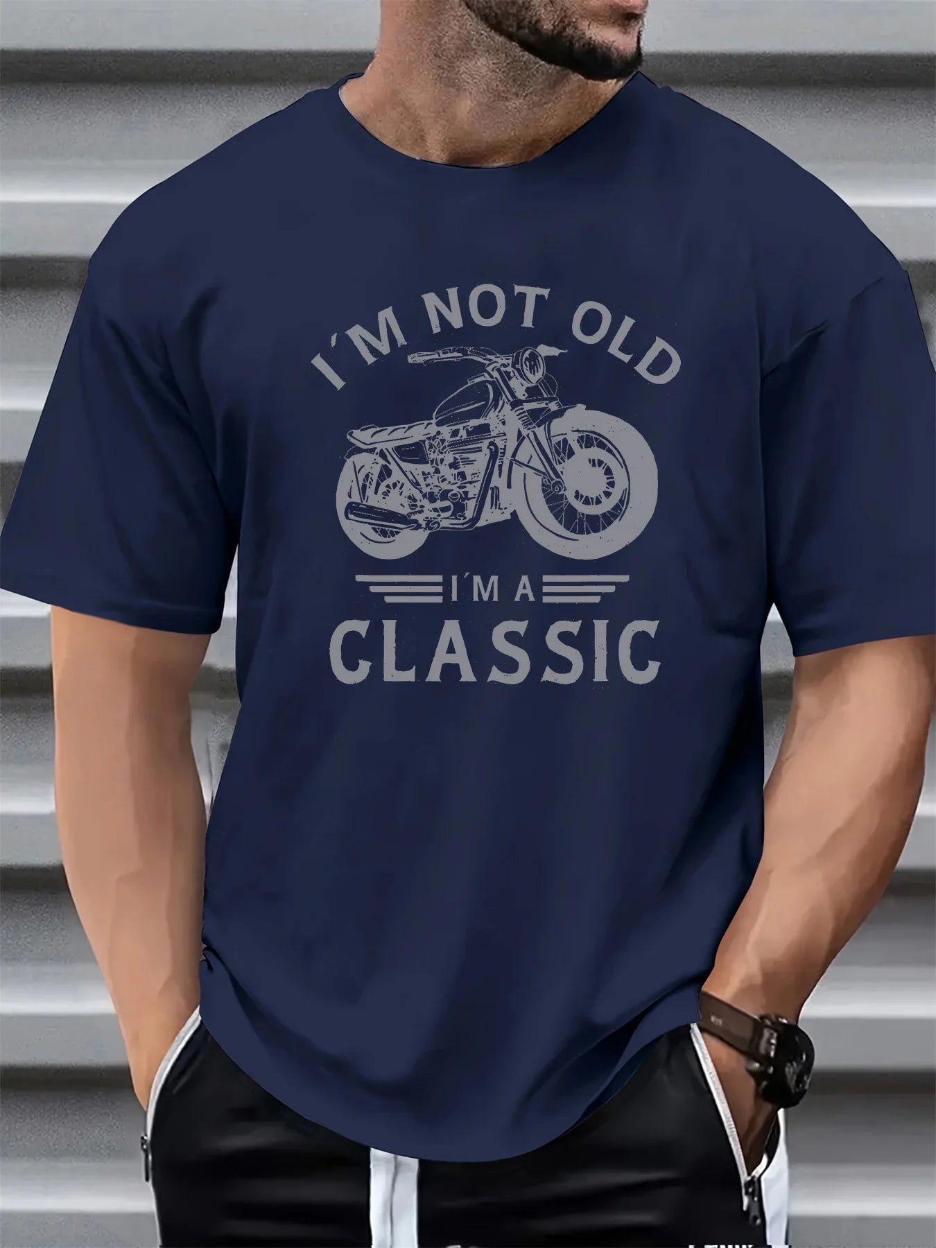 T-shirt à manches courtes et col rond pour hommes, 100% pur coton, décontracté, ample, modèle de voiture classique, imprimé, sport, été MAEJORKEN
