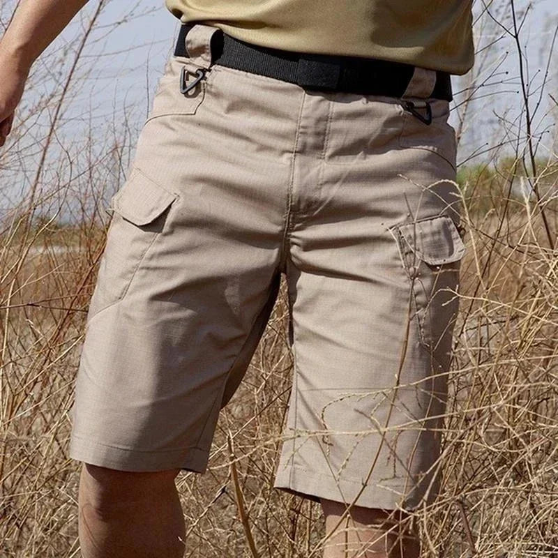 Short cargo imperméable à séchage rapide pour homme, pantalon multi-poches MAEJORKEN