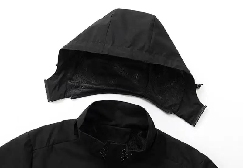 Veste de pluie imperméable légère à capuche grande taille du du 4XL au 5XL