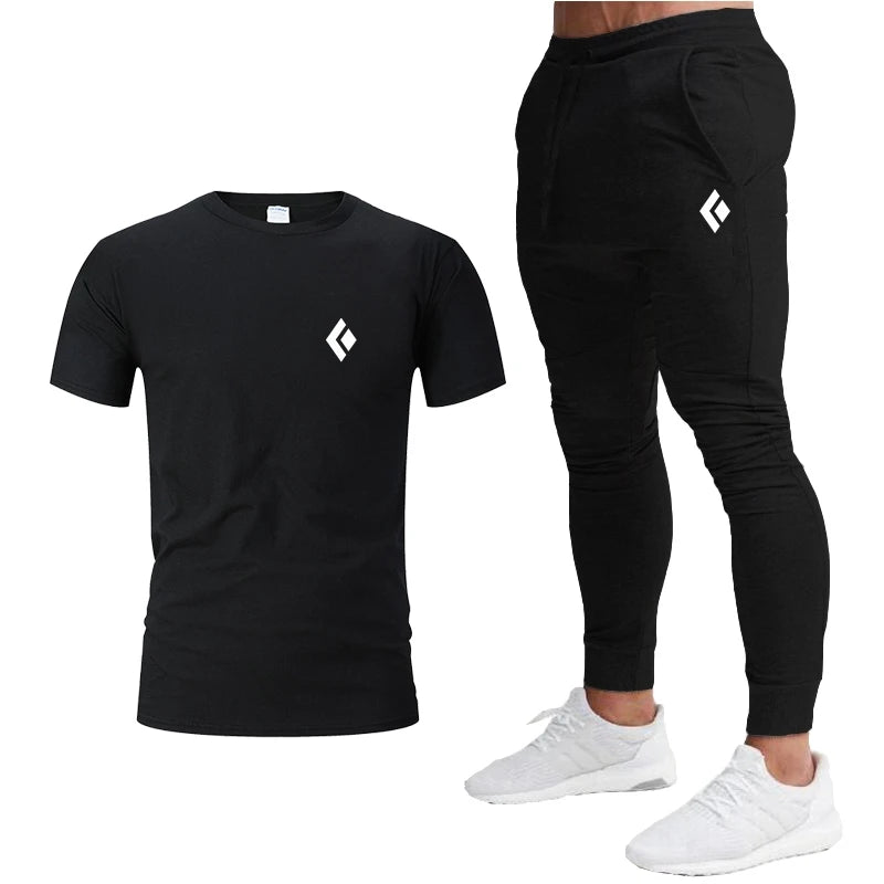 Ensemble de vêtements de sport T-Shirt à manches courtes et pantalon de jogging du S au 2XL