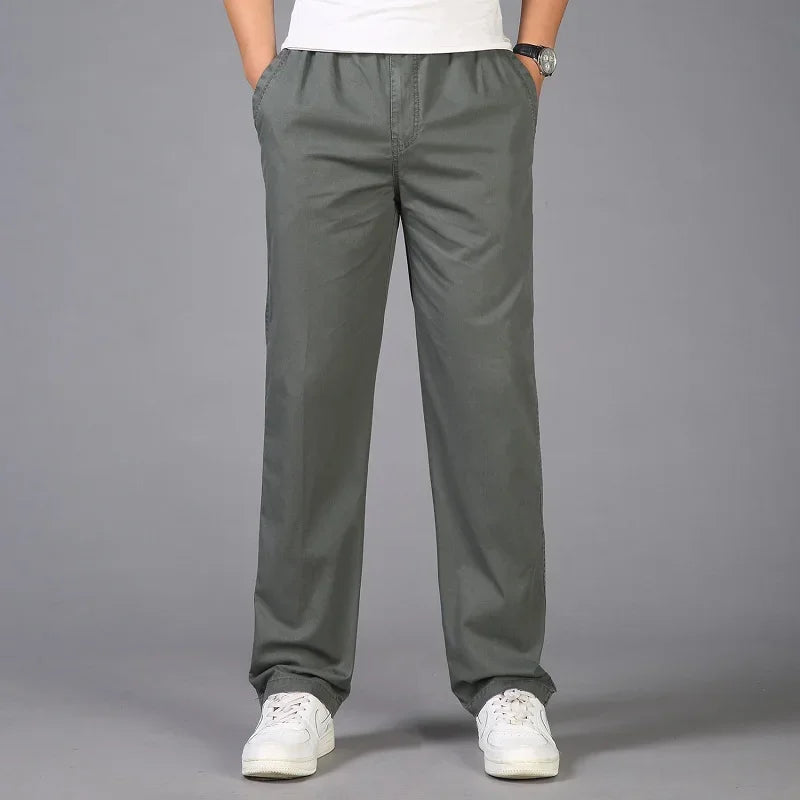 Pantalons décontracté coton grande taille M-6XL MAEJORKEN