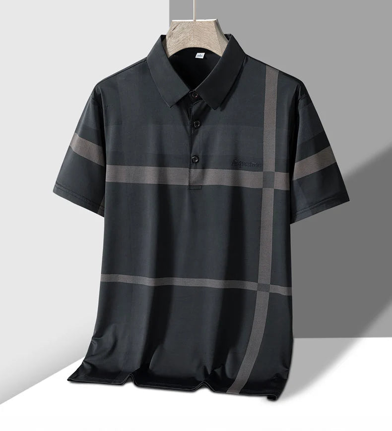 Polo homme rayé Design col rabattu M-4XL MAEJORKEN