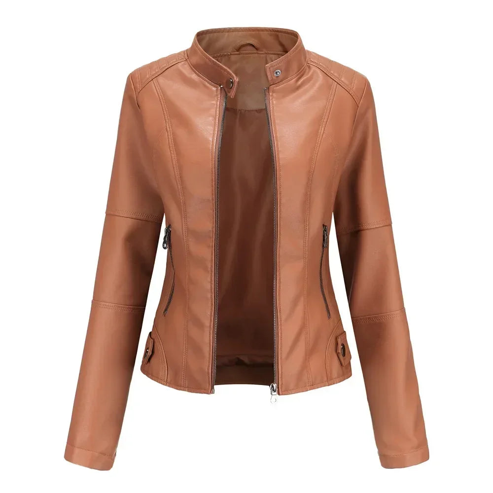 Blouson en simili cuir du XS au 4XL