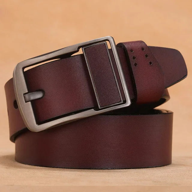 Ceinture en cuir véritable grande taille