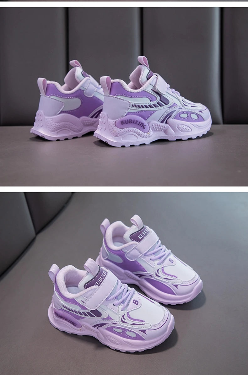 Baskets en cuir pour filles du 26 au 37
