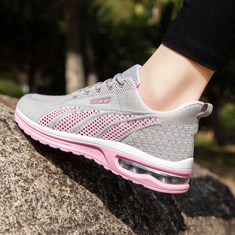 Chaussures de course en maille respirante pour femmes