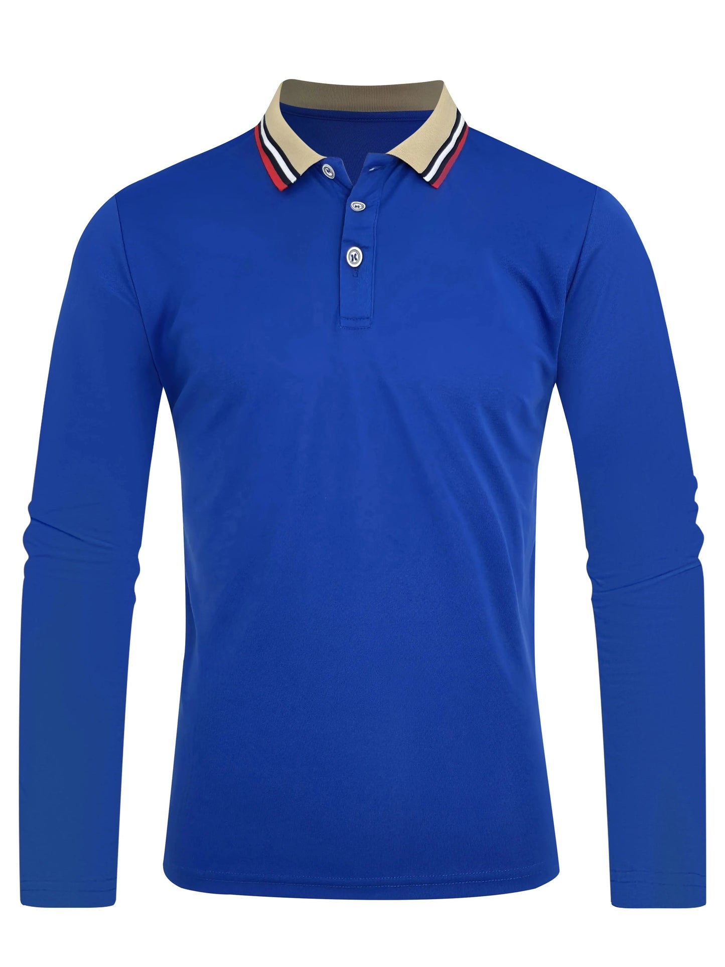 Polo à manches longues pour hommes, haut tendance décontracté et Business, printemps et automne MAEJORKEN