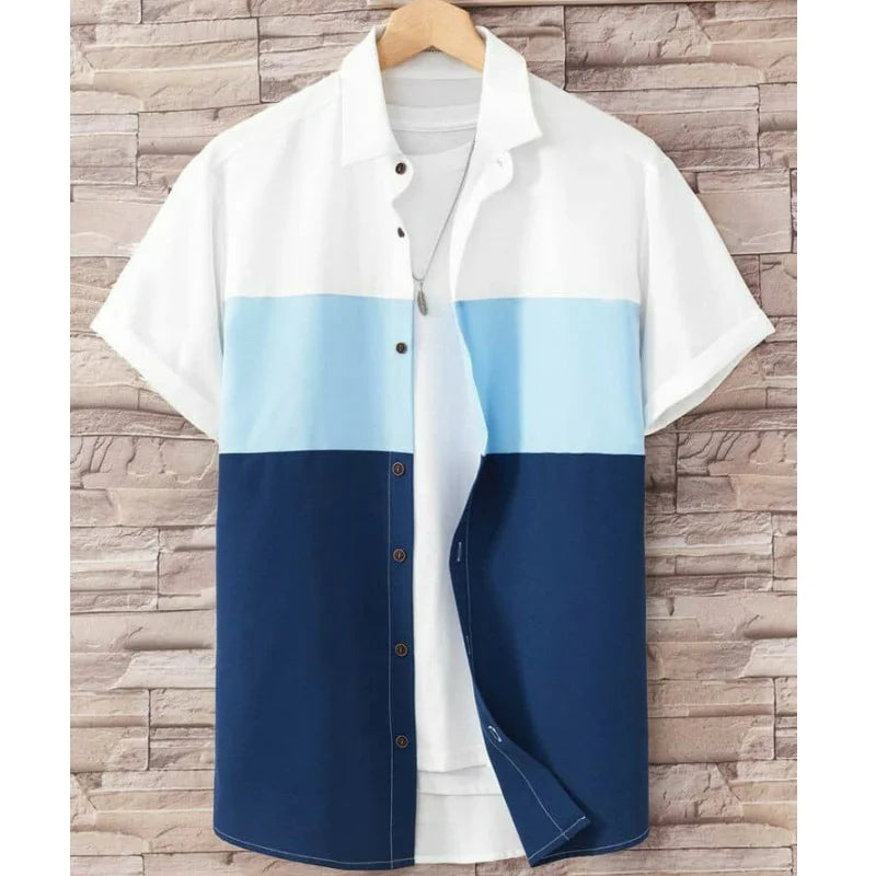 Chemise à manches courtes du S au 5XL