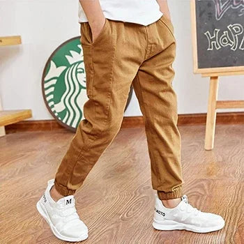 Pantalons garçons en coton décontracté du 3 au 13 ans MAEJORKEN