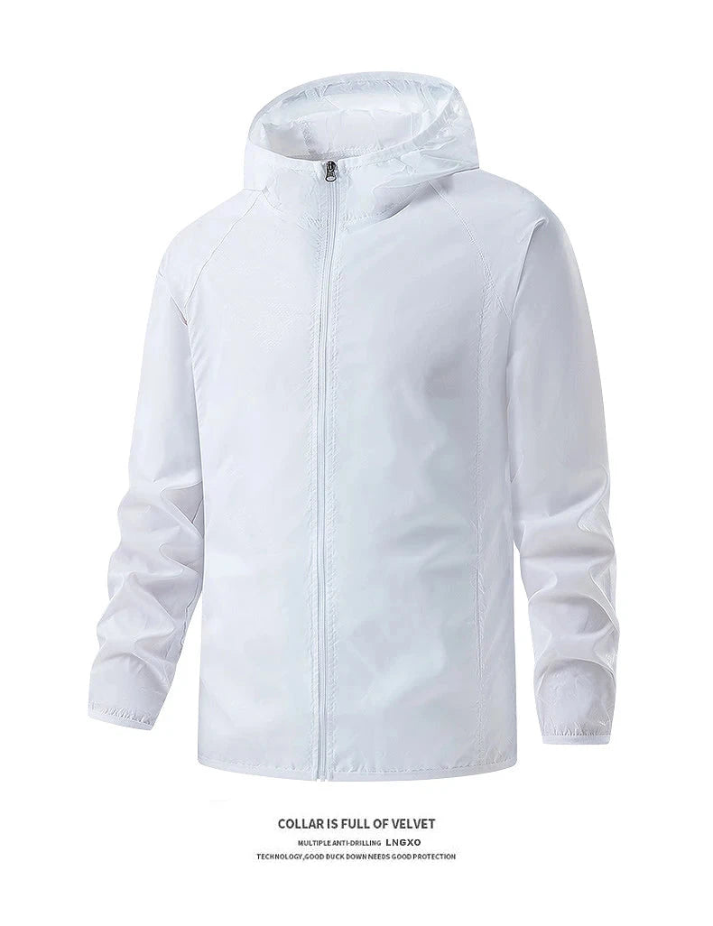 LNGXO hommes femmes vestes de randonnée imperméables Protection solaire coupe-vent Camping escalade manteau de pluie en plein air unisexe vêtements portables MAEJORKEN