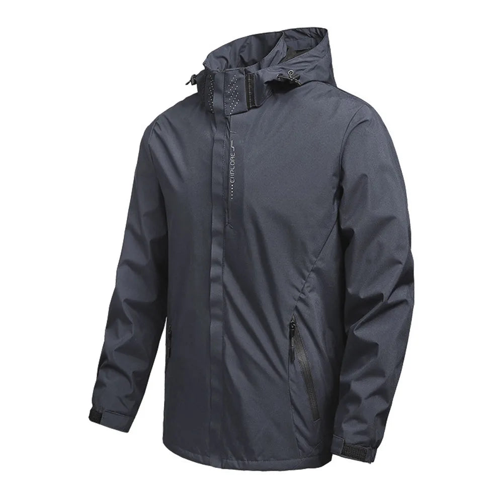 Veste de pluie imperméable légère à capuche grande taille du du 4XL au 5XL