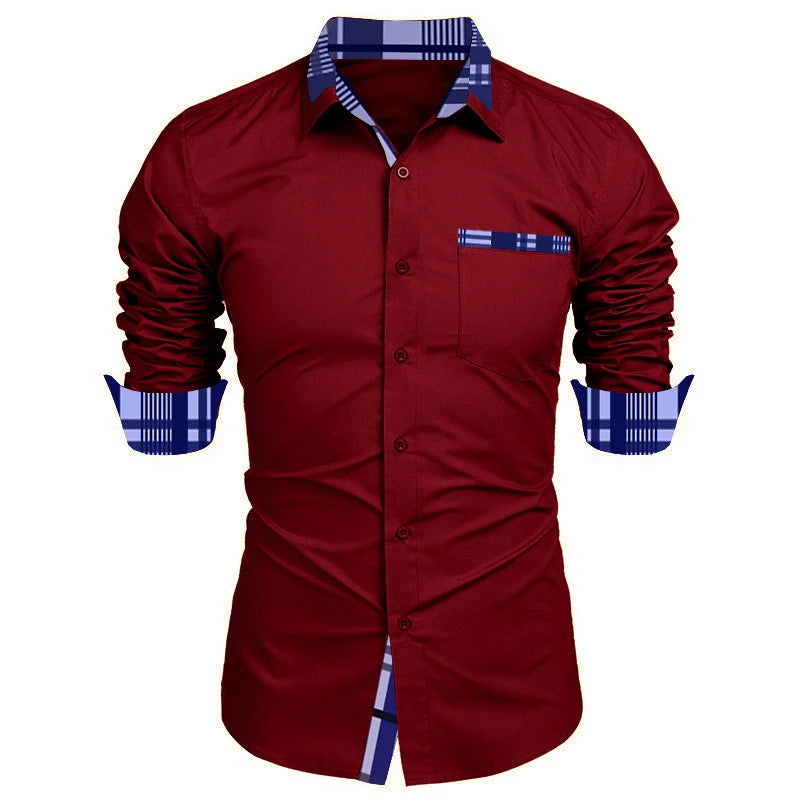 Chemise avec motif imprimé hommes du XS au 6XL