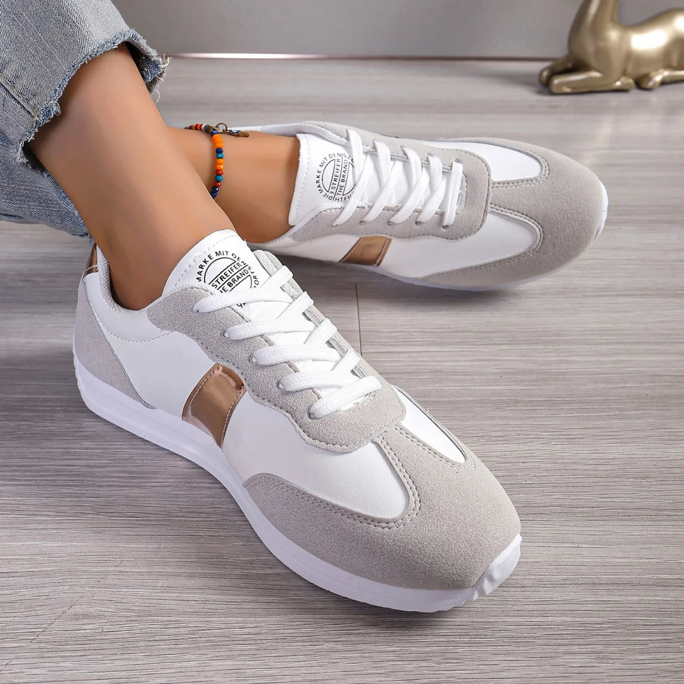 Baskets à plateforme en cuir du 35 au 41