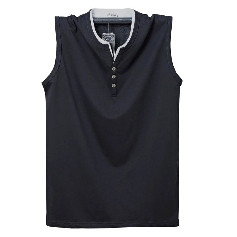 Débardeur en coton sans manches du L au 6XL