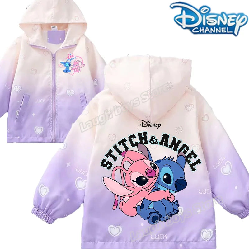 Stitch Disney enfants vestes pour filles mignon imprimé l
