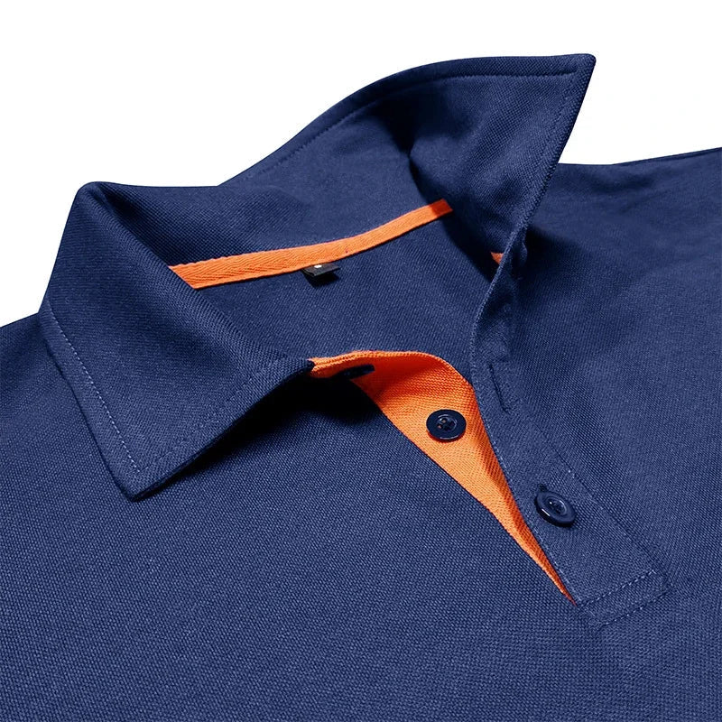 Polo d'été à manches courtes pour hommes, surdimensionné, couleur unie, t-shirts respirants, Streetwear, chemises d'activités sportives MAEJORKEN