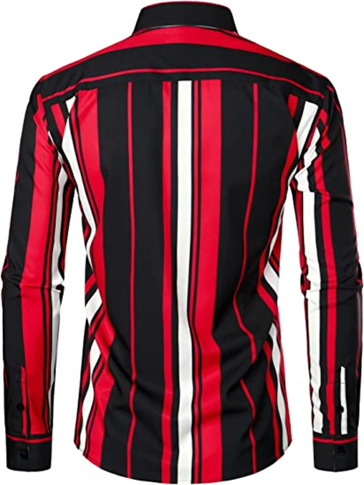 Chemise imprimé mode décontractée du S au 6XL