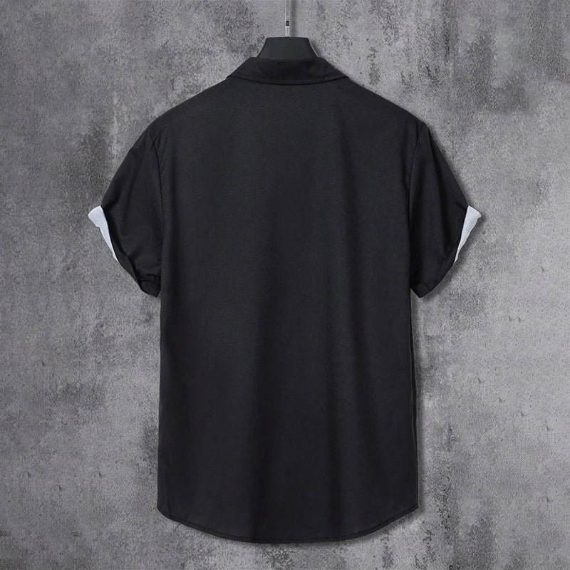 Chemise à manches courtes imprimé du S au 5XL