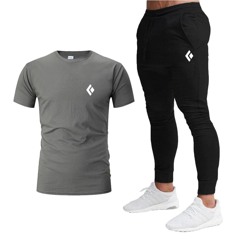Ensemble de vêtements de sport T-Shirt à manches courtes et pantalon de jogging du S au 2XL