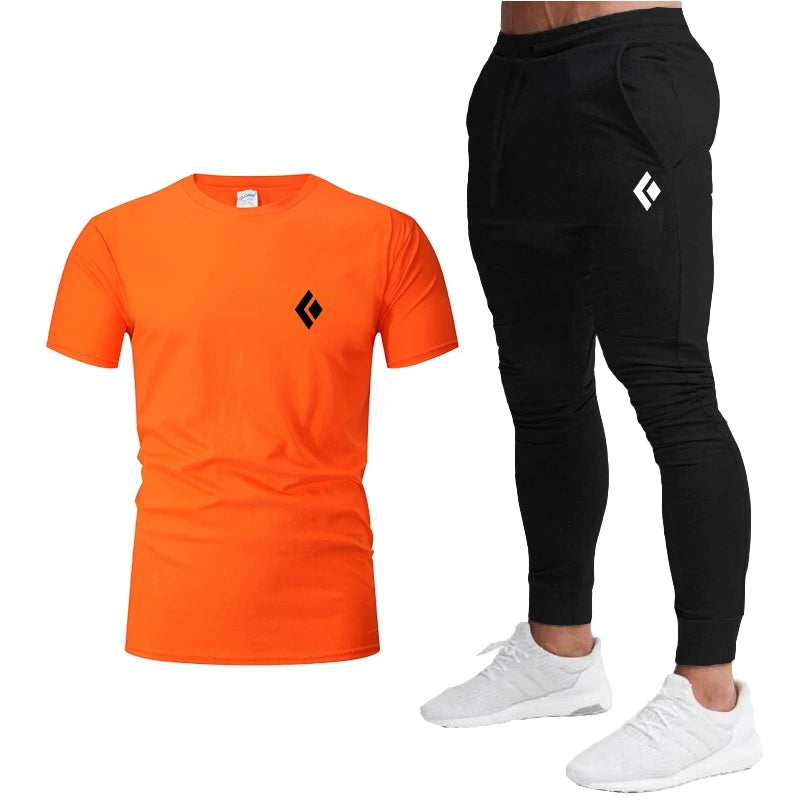 Ensemble de vêtements de sport T-Shirt à manches courtes et pantalon de jogging du S au 2XL
