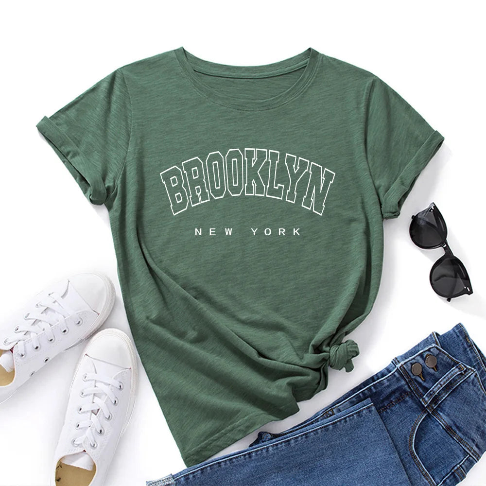 T- shirt manches courtes pour femme ,en coton