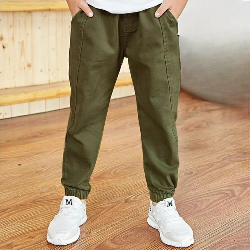 Pantalons garçons en coton décontracté du 3 au 13 ans MAEJORKEN