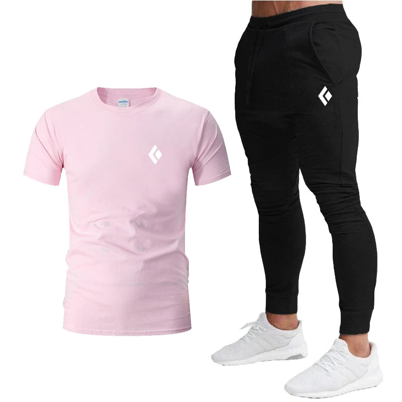 Ensemble de vêtements de sport T-Shirt à manches courtes et pantalon de jogging du S au 2XL