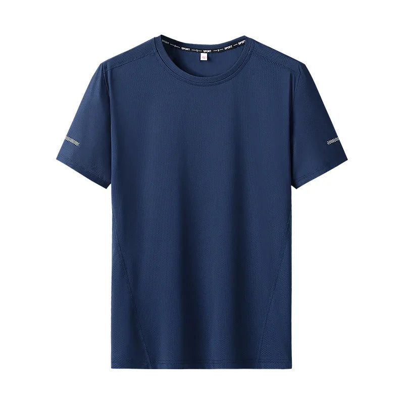 T-shirt manches courtes col rond homme, séchage rapide, grande taille 6XL à 11 XL