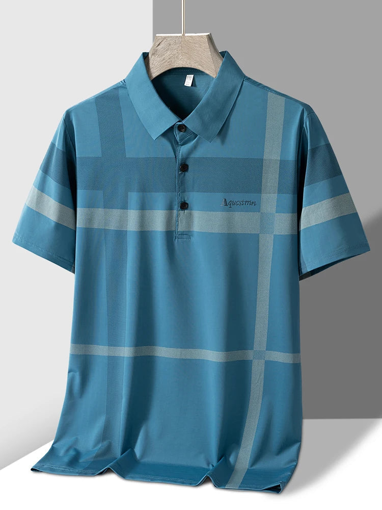 Polo homme rayé Design col rabattu M-4XL MAEJORKEN