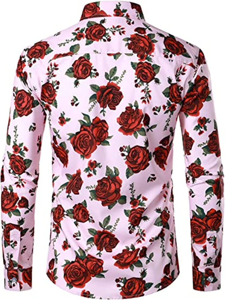Chemise imprimé mode décontractée du S au 6XL