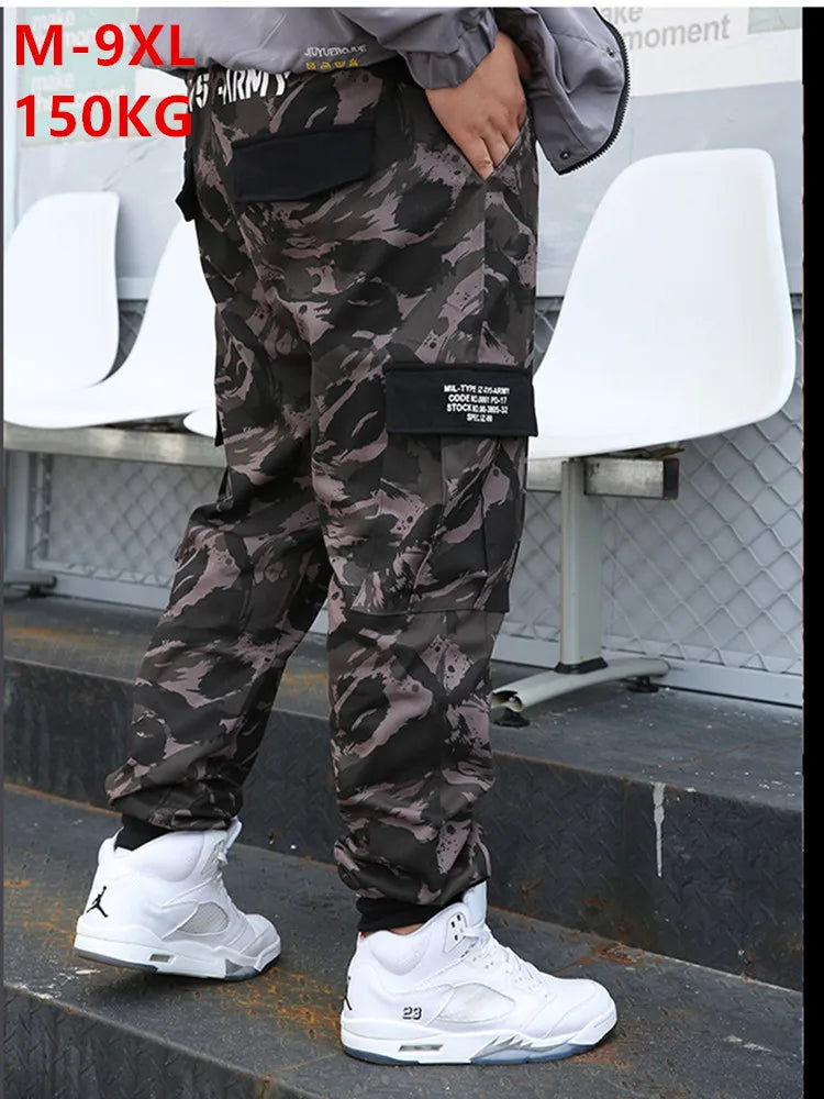 Pantalon cargo camouflage grande taille