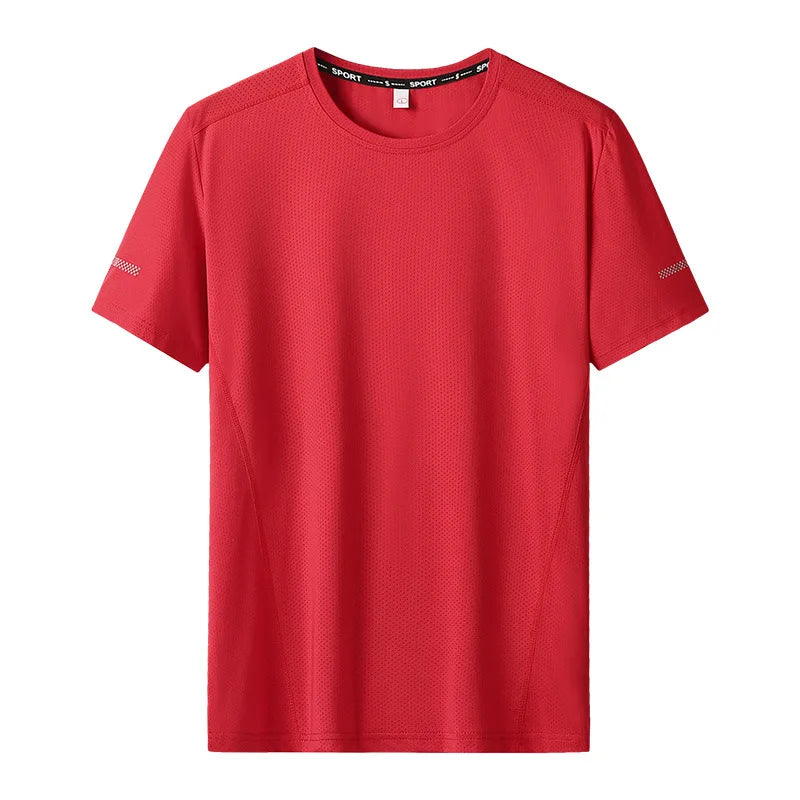 T-shirt manches courtes col rond homme, séchage rapide, grande taille 6XL à 11 XL