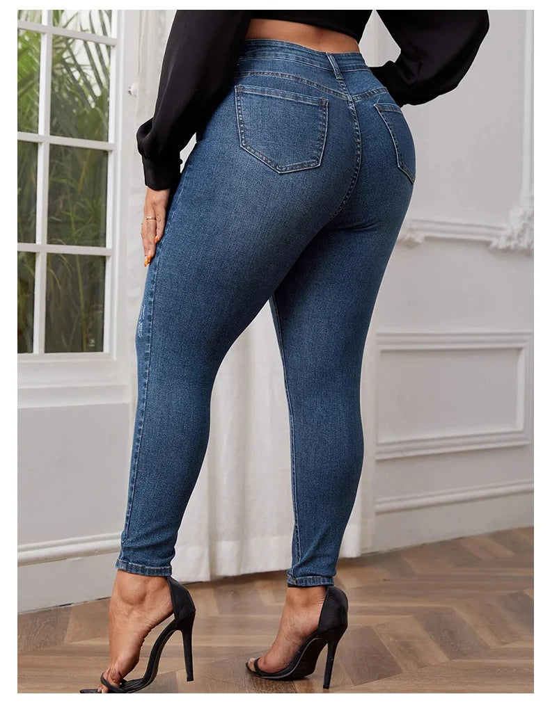 Jeans taille haute