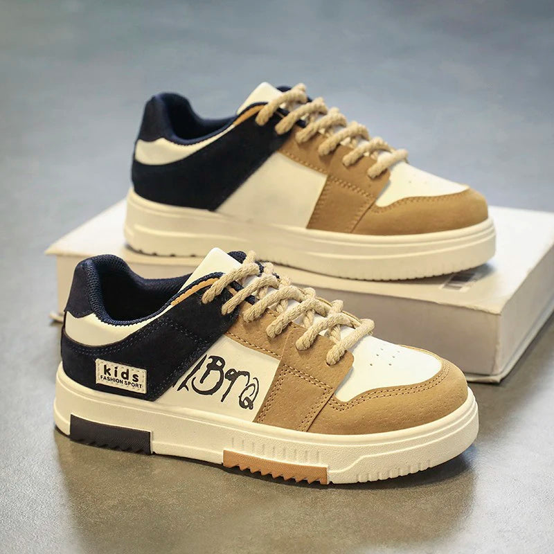 Chaussures décontractées en cuir pour enfants du 30 au 38
