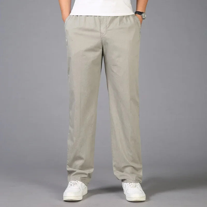 Pantalons décontracté coton grande taille M-6XL MAEJORKEN