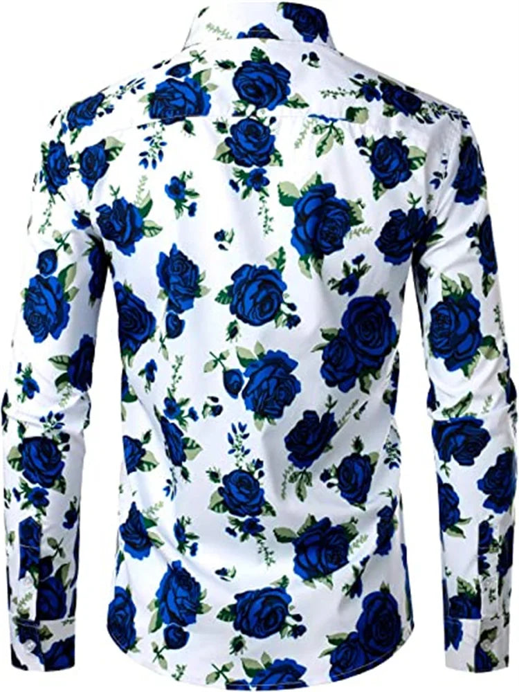 Chemise imprimé mode décontractée du S au 6XL