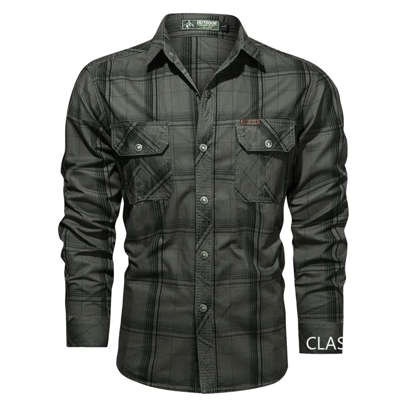Chemise à carreaux hommes du M au 5XL